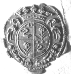 496 Zegel van: Johanna van Bloemendael Johanna van Bloemendael, douariere van wijlen den heer Hofman van Somer, heer ...