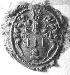 999 Zegel van: Johan Goris d.d. 12 mei 1713 schepen van Heerewaarden