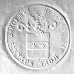 501 Zegel van: Johann Martin Hoffmann van Hove d.d. 30 okt. 1826 notaris te Zaltbommel