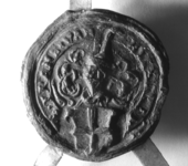 2330 Zegel van: Frans van Hekeren d.d. 26 maart 1601 schepen in de Hoge Bank van Deil