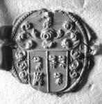 1974 Zegel van: (waarsch.) du Castel Sara Domus, die d.d. 11/12 aug. 1724 testeert, verklaart (
) door een vertrouwt ...