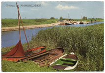 4-10116 Boten in een strang van de Biesbosch volgens opdruk achterzijde