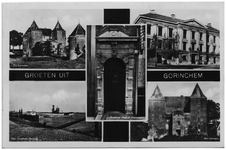 18-10104 Groeten uit Gorinchem, met vijf inzetten, waaronder twee van Slot Loevestein