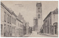 22-11087 Greten uit, met twee inzetten: Korte Steigerstraat met Gasthuistoren, Nieuwstraat met Sint Maartenstoren